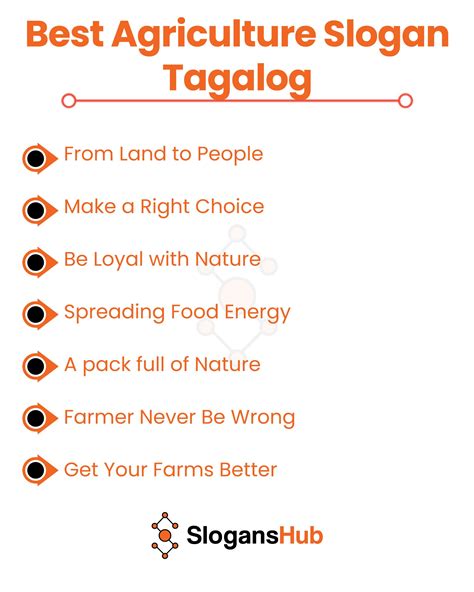 slogan for agriculture tagalog